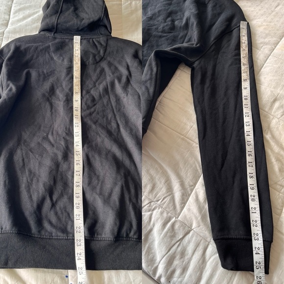 NWT DKNY Full Zip Hoodie with Pockets M Black - Picture 5 of 11